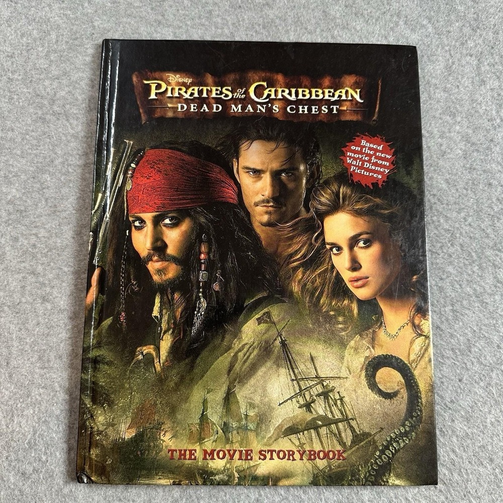 Disney Pirates Caribbean Dead‎ Man's Chest Movie Storybook 2006 HC